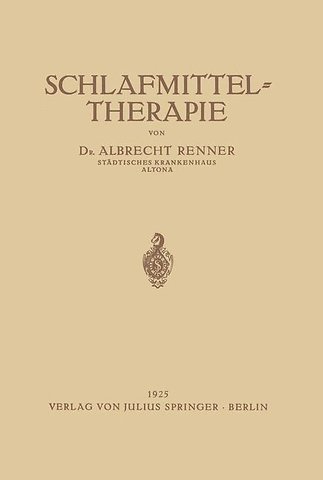 Schlafmittel-Therapie