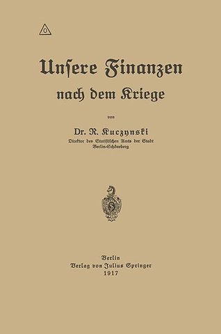 Unsere Finanzen nach dem Kriege