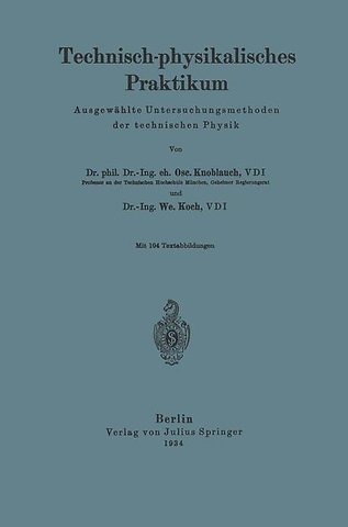 Technisch-physikalisches Praktikum