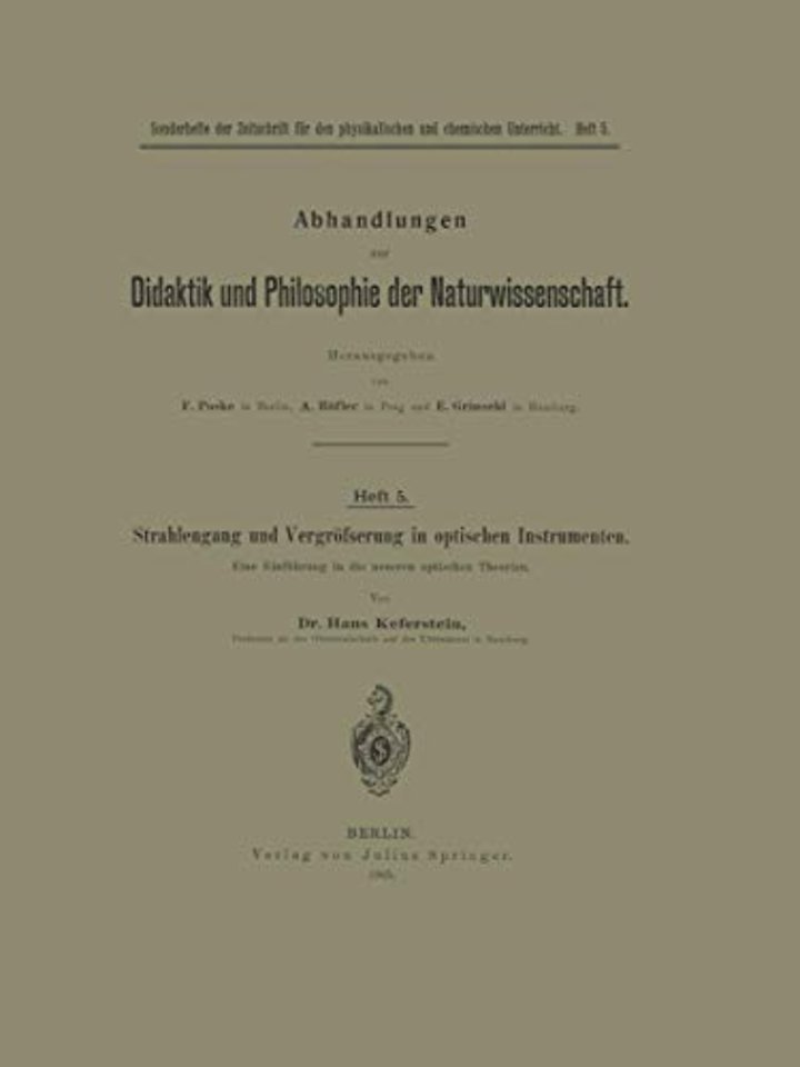 Strahlengang und Vergrößerung in optischen Instrumenten