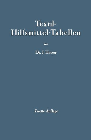 Textil-Hilfsmittel-Tabellen
