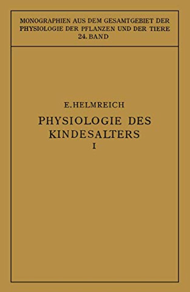 Physiologie des Kindesalters