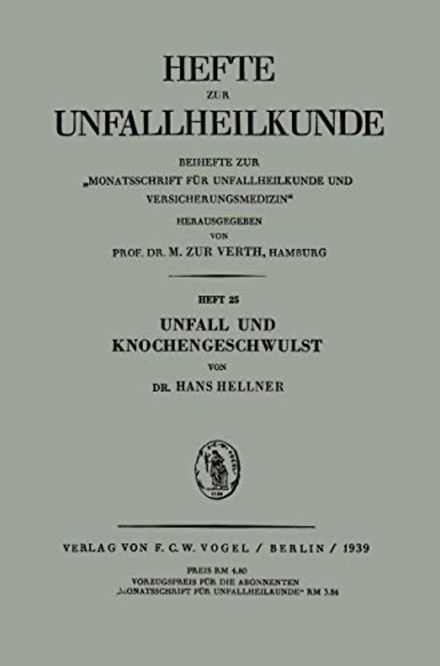 Unfall und Knochengeschwulst