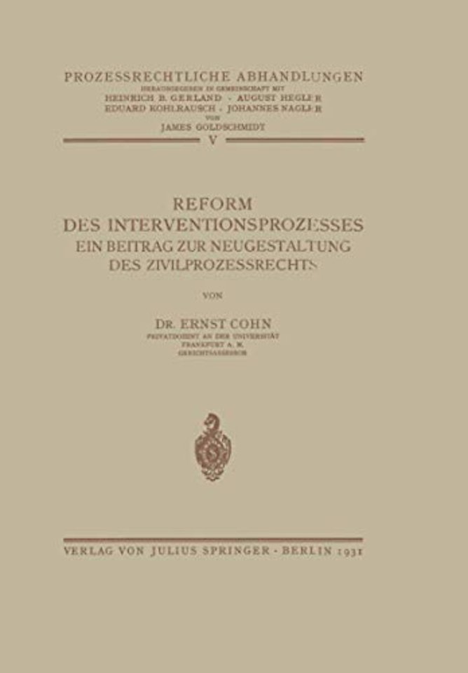 Reform des Interventionsprozesses