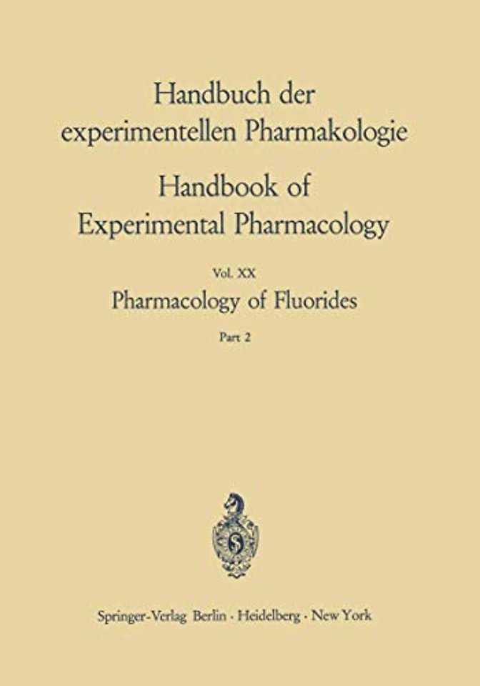 Pharmacology of Fluorides