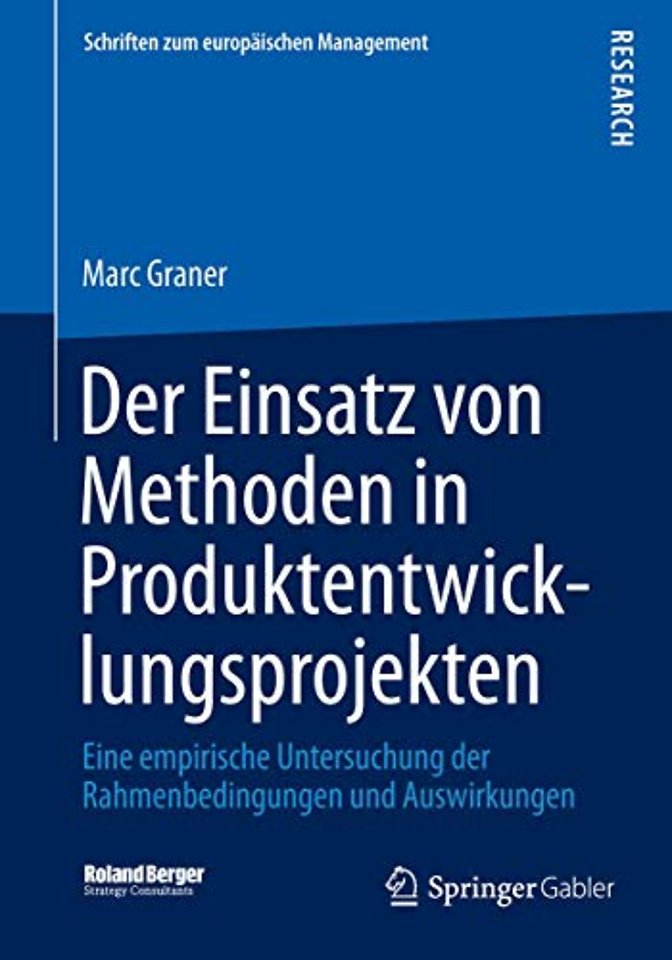 Der Einsatz von Methoden in Produktentwicklungsprojekten