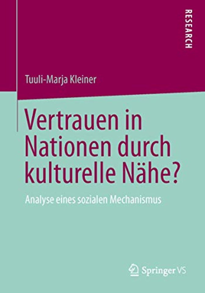 Vertrauen in Nationen durch kulturelle Nähe?