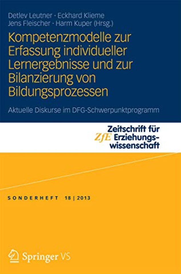 Kompetenzmodelle zur Erfassung individueller Lernergebnisse und zur Bilanzierung von Bildungsprozessen