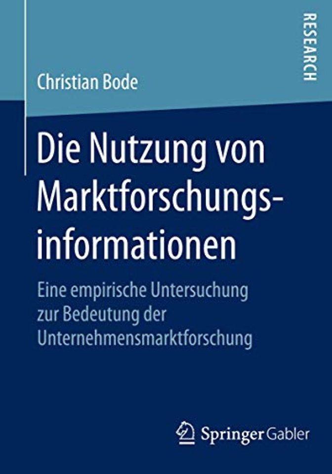 Die Nutzung von Marktforschungsinformationen