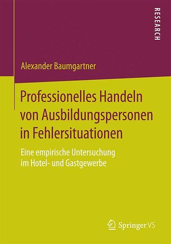 Professionelles Handeln von Ausbildungspersonen in Fehlersituationen