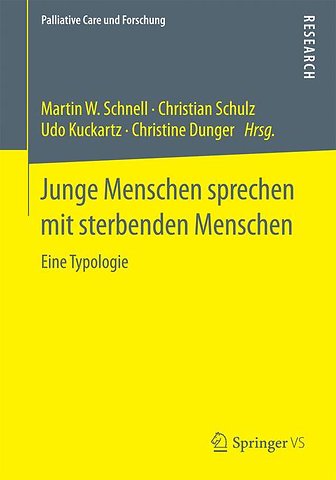 Junge Menschen sprechen mit sterbenden Menschen