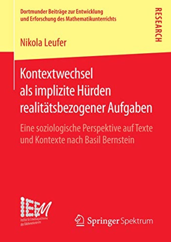 Kontextwechsel als implizite Hürden realitätsbezogener Aufgaben