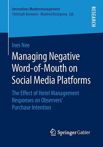 Managing Negative Word-of-Mouth on Social Media Platforms