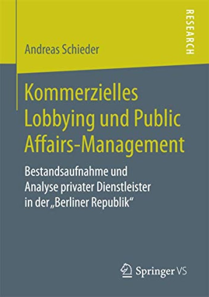 Kommerzielles Lobbying und Public Affairs-Management