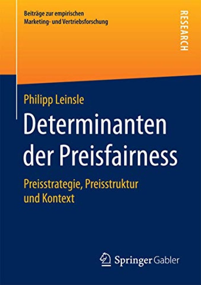 Determinanten der Preisfairness
