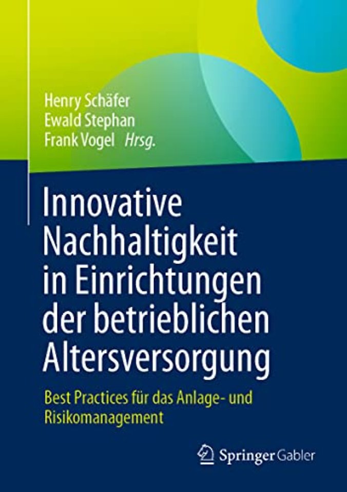 Innovative Nachhaltigkeit in Einrichtungen der betrieblichen Altersversorgung