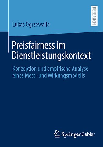 Preisfairness im Dienstleistungskontext