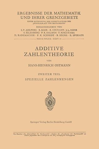 Additive Zahlentheorie