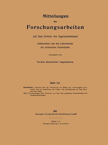Mitteilungen über Forschungsarbeiten