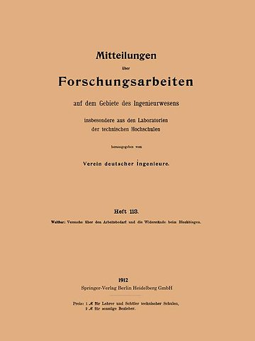 Mitteilungen über Forschungsarbeiten