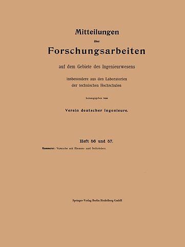 Versuche mit Riemen- und Seiltrieben