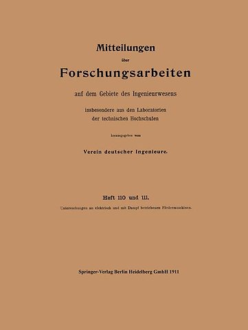 Mitteilungen über Forschungsarbeiten