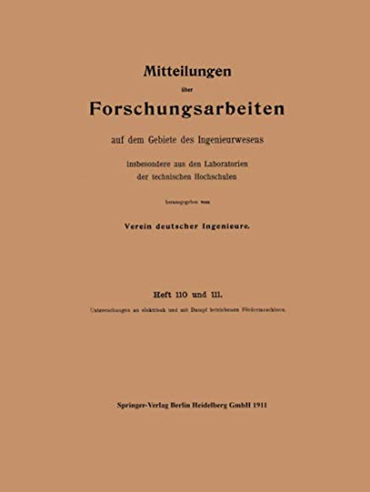 Mitteilungen über Forschungsarbeiten