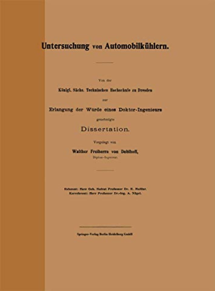 Untersuchung von Automobilkühlern