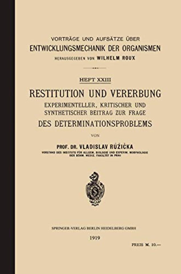 Restitution und Vererbung