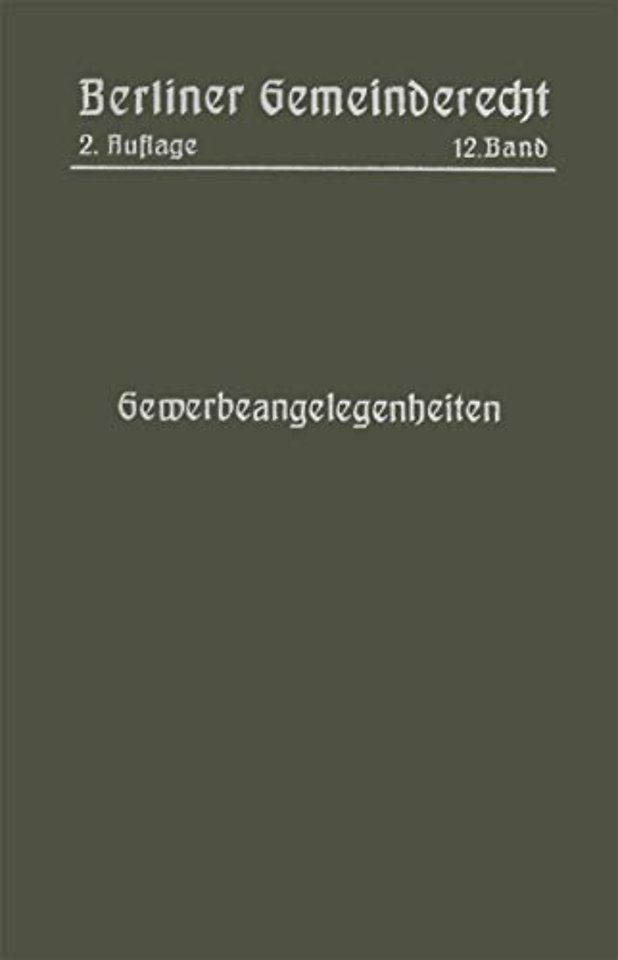 Gewerbeangelegenheiten