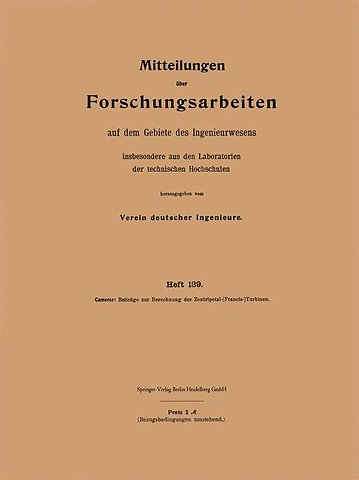 Mitteilungen über Forschungsarbeiten auf dem Gebiete des Ingenieurwesens