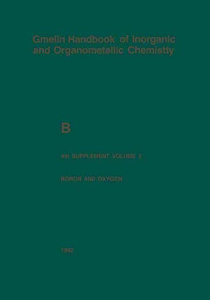 Boron and Oxygen