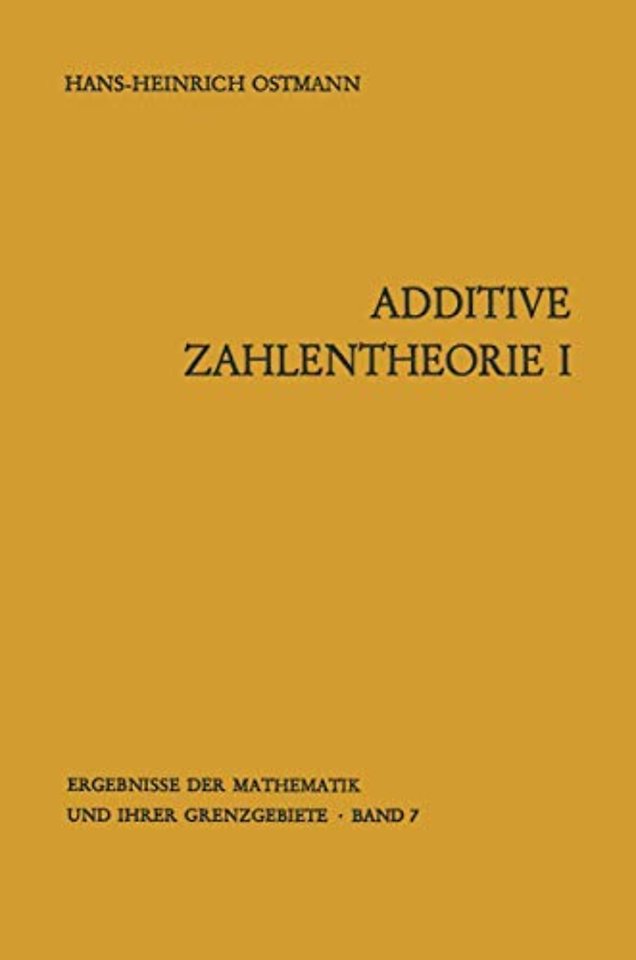 Additive Zahlentheorie