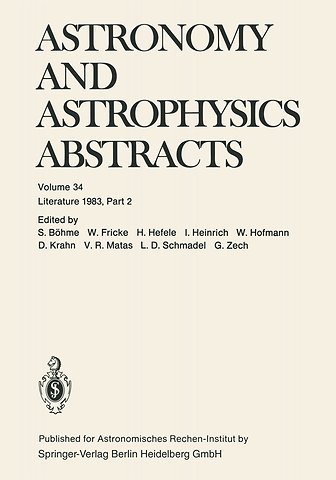 Astronomy and Astrophysics Abstracts
