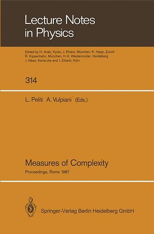 Measures of Complexity