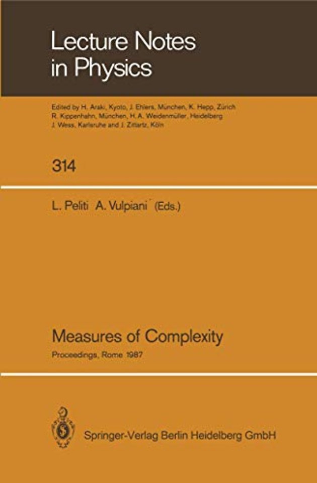 Measures of Complexity