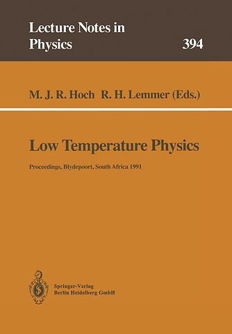 Low Temperature Physics