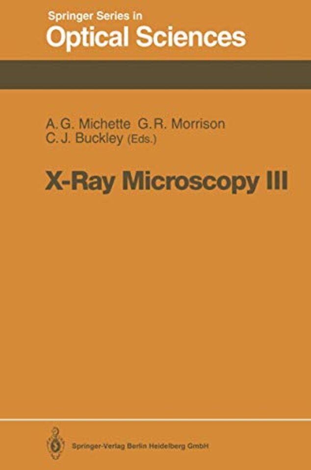 X-Ray Microscopy III