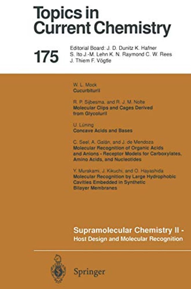 Supramolecular Chemistry II — Host Design and Molecular Recognition