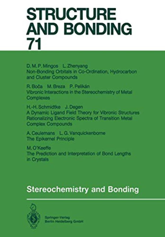 Stereochemistry and Bonding
