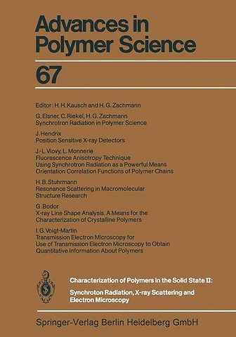Characterization of Polymers in the Solid State II