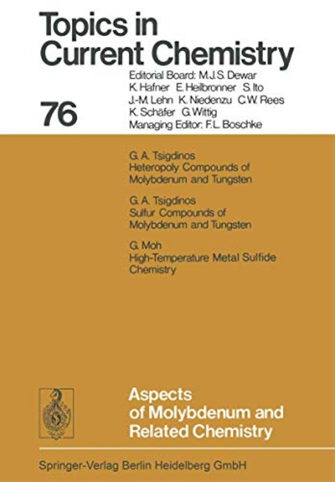 Aspects of Molybdenum and Related Chemistry