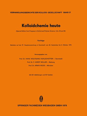 Kolloidchemie heute