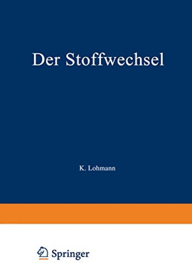 Der Stoffwechsel