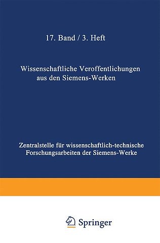 Wissenschaftliche Veröffentlichungen aus den Siemens-Werken