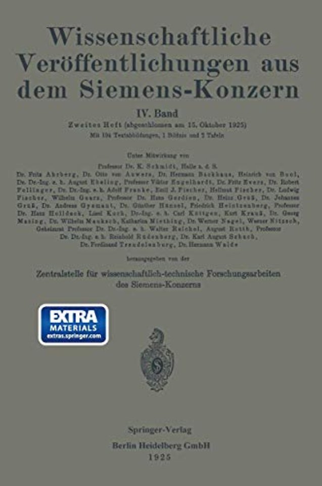 Wissenschaftliche Veröffentlichungen aus dem Siemens-Konzern