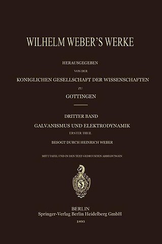 Wilhelm Weber’s Werke