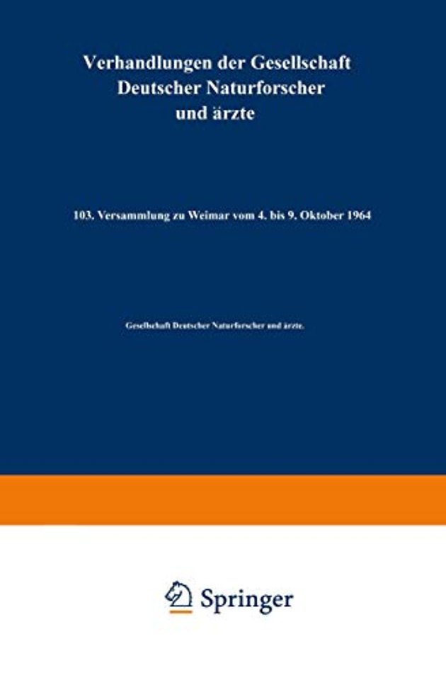 Verhandlungen der Gesellschaft Deutscher Naturforscher und Ärzte