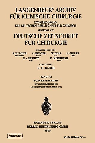 Verhandlungen der Deutschen Gesellschaft für Chirurgie