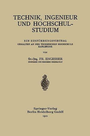 Technik, Ingenieur und Hochschulstudium